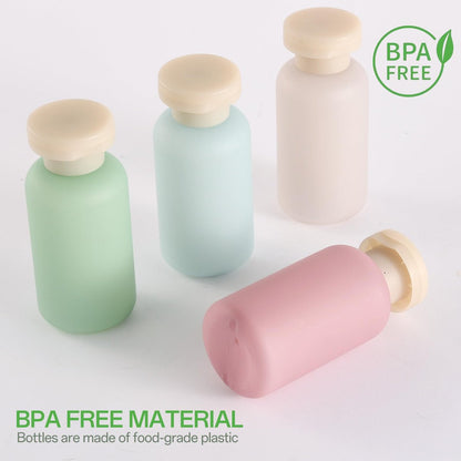 18 Pack Travel Bottles for Toiletries - TSA Approved Leak Proof Refillable Plastic Travel Containers, BPA Free Travel Essentials for Shampoo Conditioner Lotion Liquids, Airport Carry On Accessories