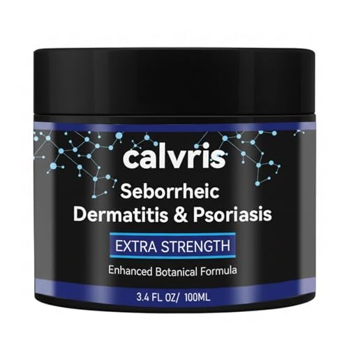 Calvris Extra Strength Scalp Cream – Flake & Itch Relief for Dandruff and Dry Scalp, Enhanced Botanical Formula, 3.4 fl oz Avelisse