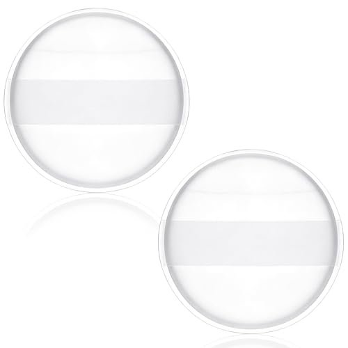 2-Pack Clear Silicone Makeup Sponges – Reusable, Non-Absorbent Foundation Blender for Flawless Application - görsel 2