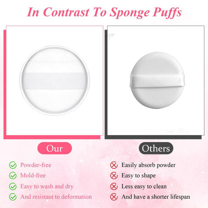 2-Pack Clear Silicone Makeup Sponges – Reusable, Non-Absorbent Foundation Blender for Flawless Application