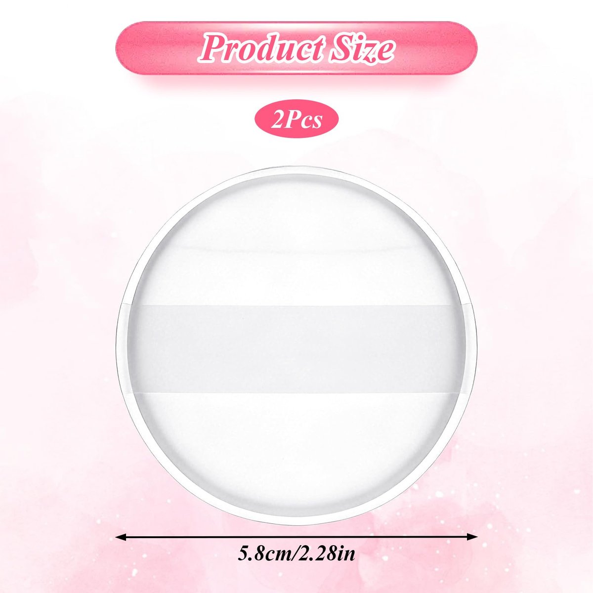 2-Pack Clear Silicone Makeup Sponges – Reusable, Non-Absorbent Foundation Blender for Flawless Application - görsel 5