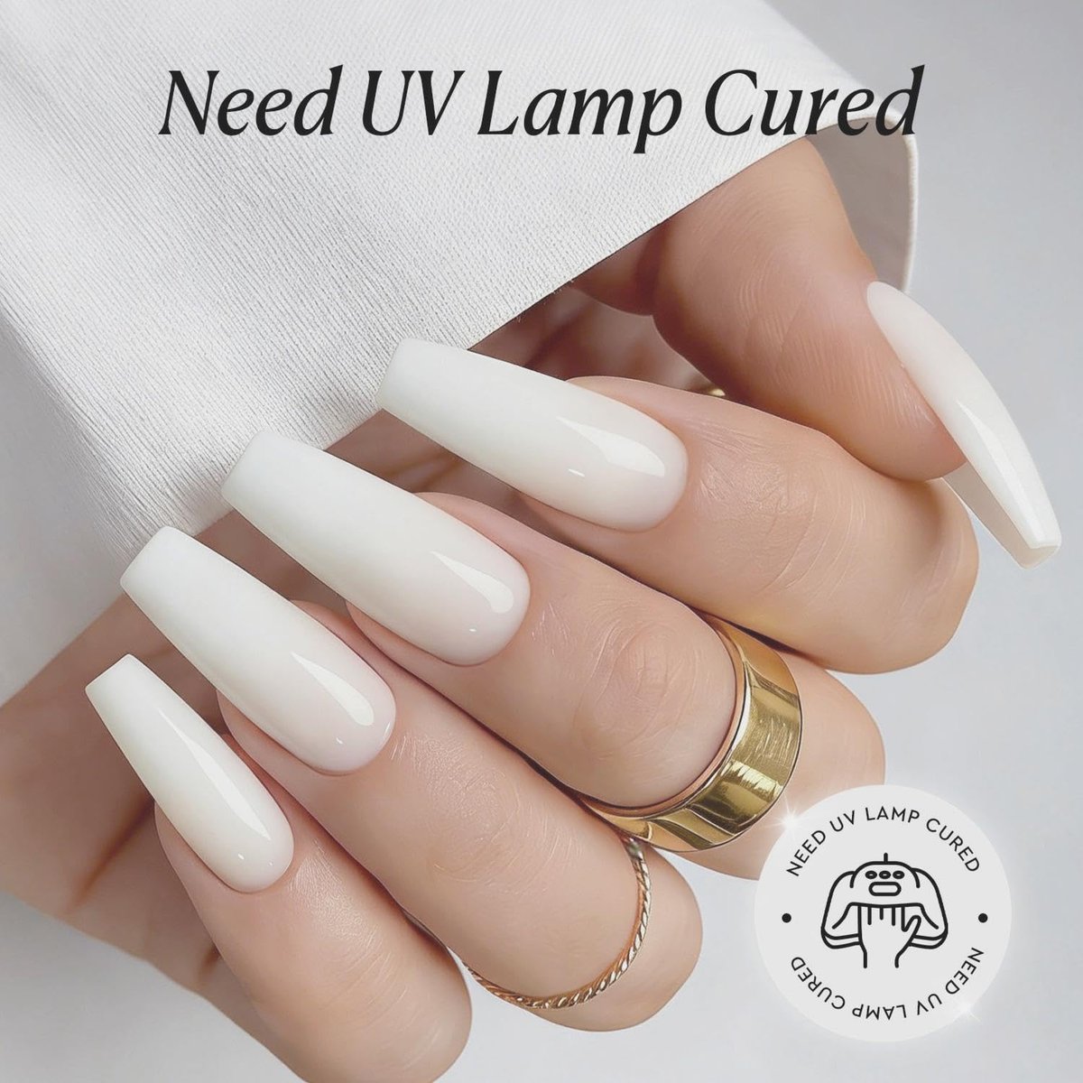 AZUREBEAUTY Milky White Gel Nail Polish 18ML - Sheer Jelly Translucent White Soak Off UV/LED, Self-Leveling & Long Lasting for French Manicure & Natural Nail Look Avelisse