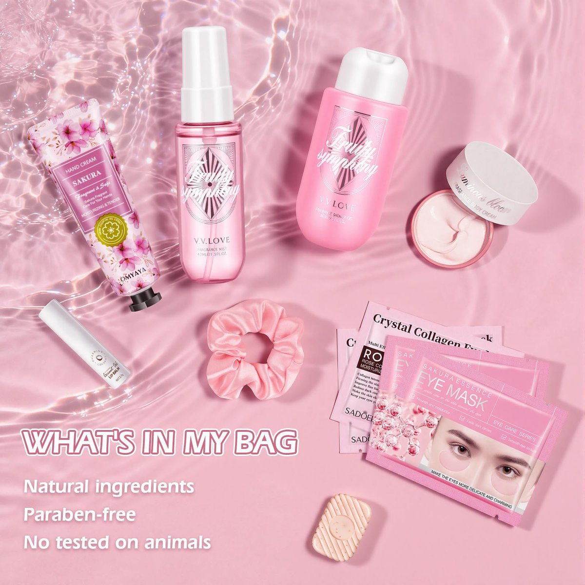 11-Piece Skin Care Set for Women – Travel-Size Spa Kit, Complete Skincare Gift for Teens, Birthday, Galentine’s Day, Valentine’s, Mother’s Day - görsel 4