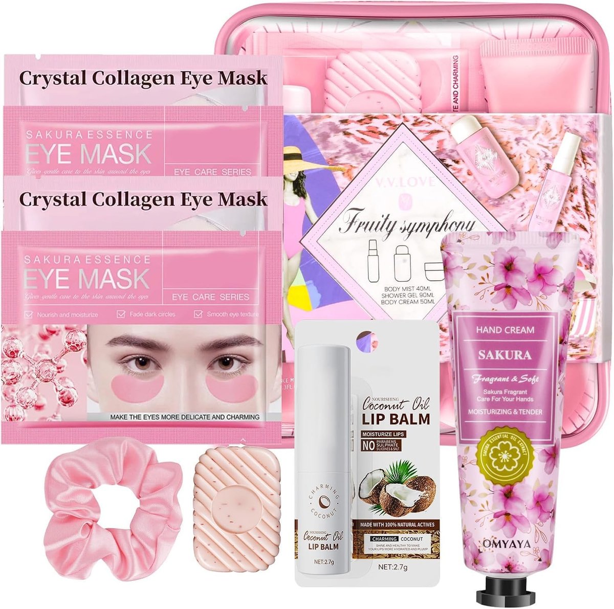 11-Piece Skin Care Set for Women – Travel-Size Spa Kit, Complete Skincare Gift for Teens, Birthday, Galentine’s Day, Valentine’s, Mother’s Day - görsel 2