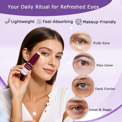 LFuTPm Calcium Volume Multi Balm (2pcs) - Anti-Wrinkle Stick with Collagen, Korean Formula, Moisturizes & Firms Skin, Reduces Fine Lines for Eye, Neck and Face Care Avelisse