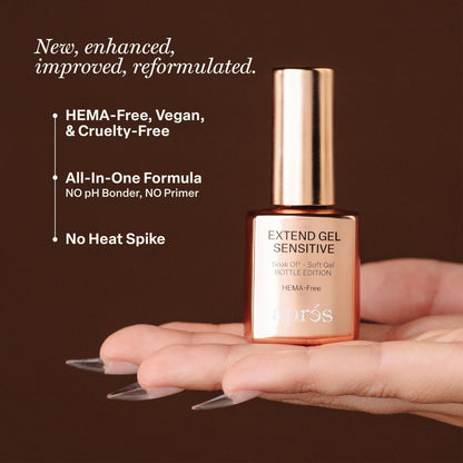 Aprés Extend Gel Sensitive - HEMA-Free Soak Off Gel-X Tips Adhesive (15 ml) Avelisse