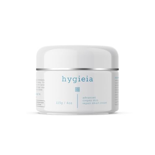 Hygieia + Advanced Crepey Skin Repair Smart Cream – Liposomal Lotion for Arms, Neck & Body – Bio-Active Idebenone, Squalene, Collagen, Retinol & Hyaluronic Acid – Wrinkle & Loose Skin Corrector, 4 oz Avelisse