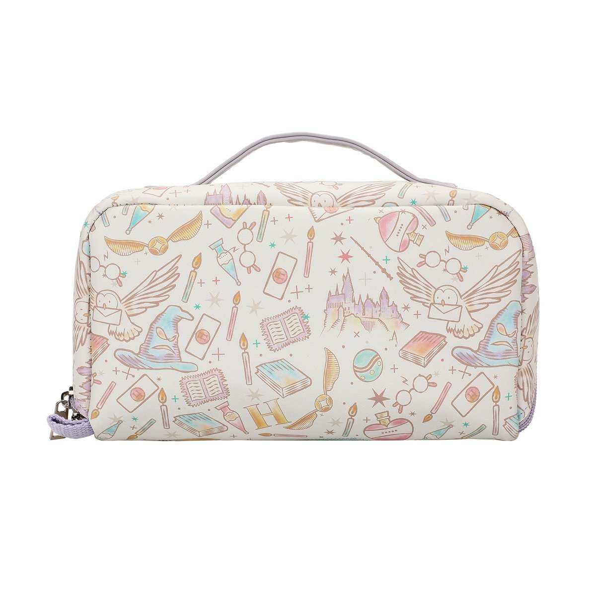 Bioworld Harry Potter Spell & Potion Cosmetic Bag - Polyurethane Makeup Case Avelisse