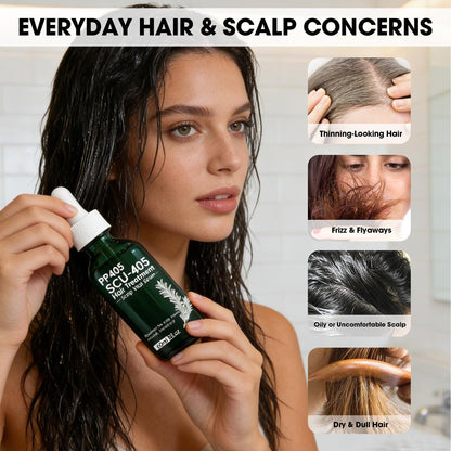 PP405 Hair Treatment Serum – Lightweight Scalp Serum for Healthier-Looking, Fuller-Feeling Hair – Nourishing Formula with Hyaluronic Acid & Biotin for Men and Women, All Hair Types Avelisse