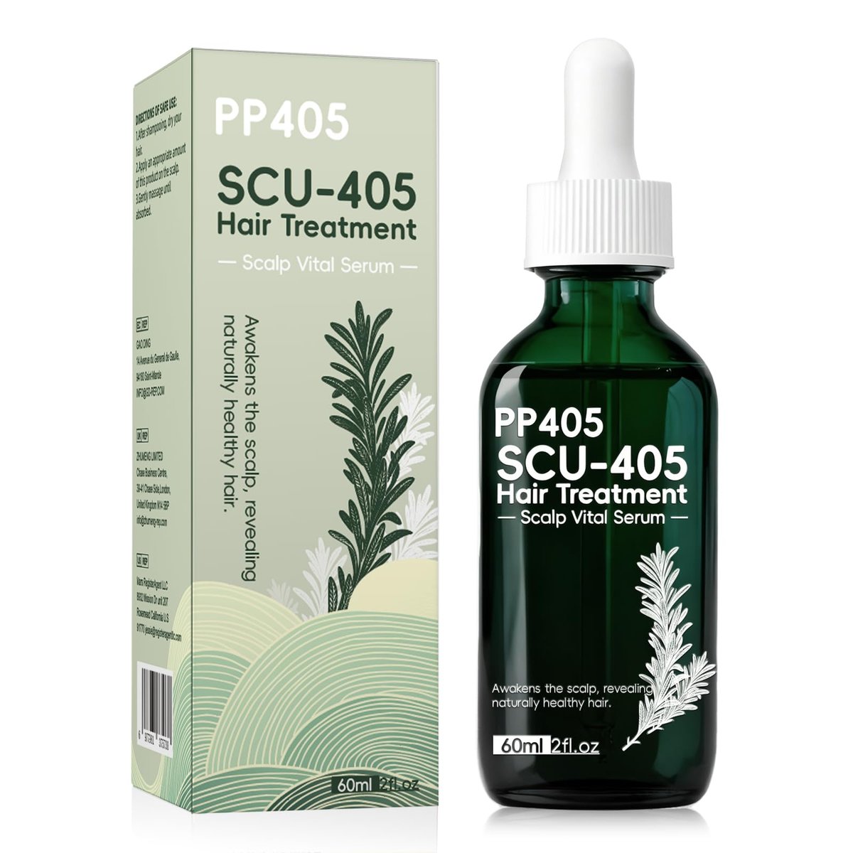 PP405 Hair Treatment Serum – Lightweight Scalp Serum for Healthier-Looking, Fuller-Feeling Hair – Nourishing Formula with Hyaluronic Acid & Biotin for Men and Women, All Hair Types Avelisse