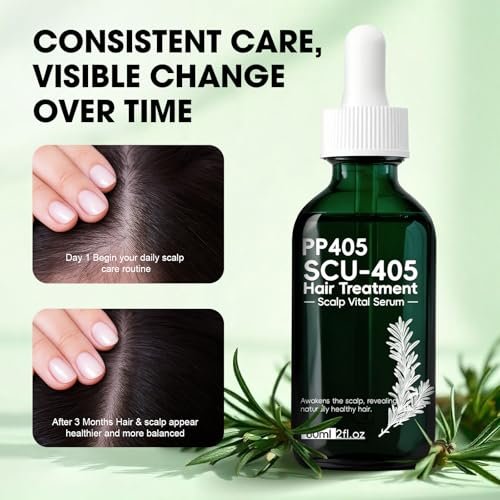 PP405 Hair Treatment Serum – Lightweight Scalp Serum for Healthier-Looking, Fuller-Feeling Hair – Nourishing Formula with Hyaluronic Acid & Biotin for Men and Women, All Hair Types Avelisse