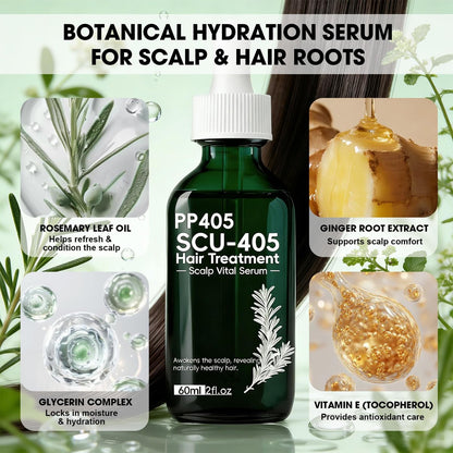 PP405 Hair Treatment Serum – Lightweight Scalp Serum for Healthier-Looking, Fuller-Feeling Hair – Nourishing Formula with Hyaluronic Acid & Biotin for Men and Women, All Hair Types Avelisse