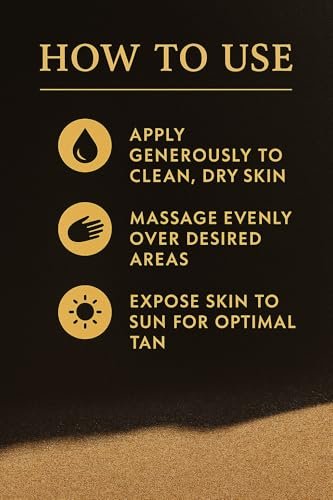 Americas Sun Tan Gold Natural Tanning Cream - Fast Tanning Enhancer with Carrot & Henna for Deep Golden Tan - Moisturizing Browning SPF 0 - görsel 10
