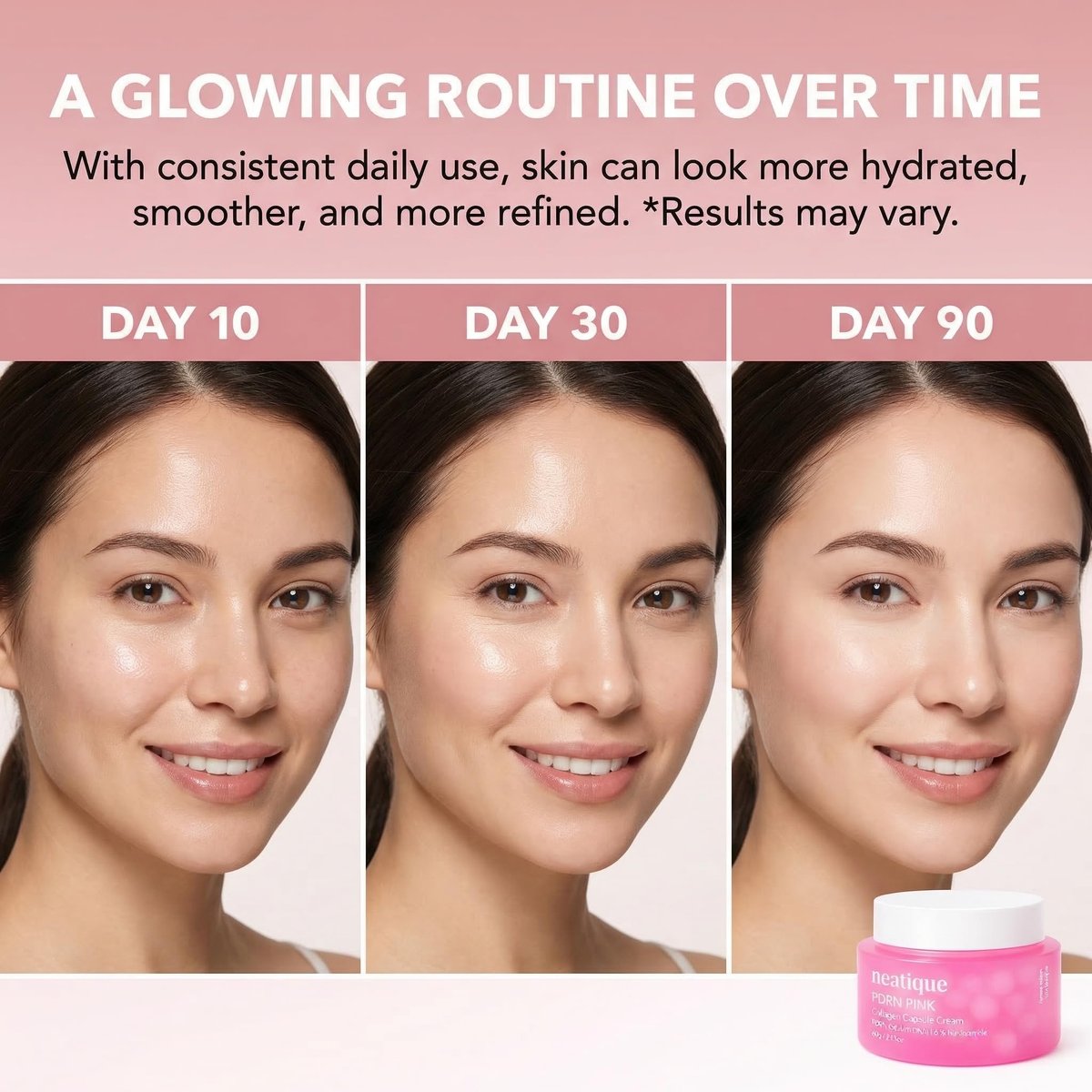 Neatique PDRN Capsule Cream with Salmon DNA Collagen & 6% Niacinamide – Firming & Hydrating Face Moisturizer for Plump, Smooth, Dewy-Looking Skin, Lightweight 2.13 oz Avelisse