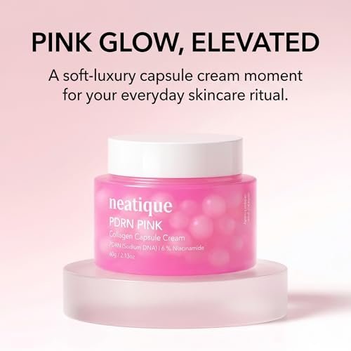 Neatique PDRN Capsule Cream with Salmon DNA Collagen & 6% Niacinamide – Firming & Hydrating Face Moisturizer for Plump, Smooth, Dewy-Looking Skin, Lightweight 2.13 oz Avelisse