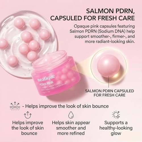 Neatique PDRN Capsule Cream with Salmon DNA Collagen & 6% Niacinamide – Firming & Hydrating Face Moisturizer for Plump, Smooth, Dewy-Looking Skin, Lightweight 2.13 oz Avelisse