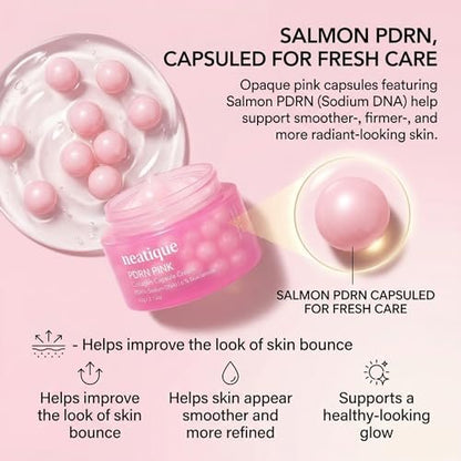 Neatique PDRN Capsule Cream with Salmon DNA Collagen & 6% Niacinamide – Firming & Hydrating Face Moisturizer for Plump, Smooth, Dewy-Looking Skin, Lightweight 2.13 oz Avelisse