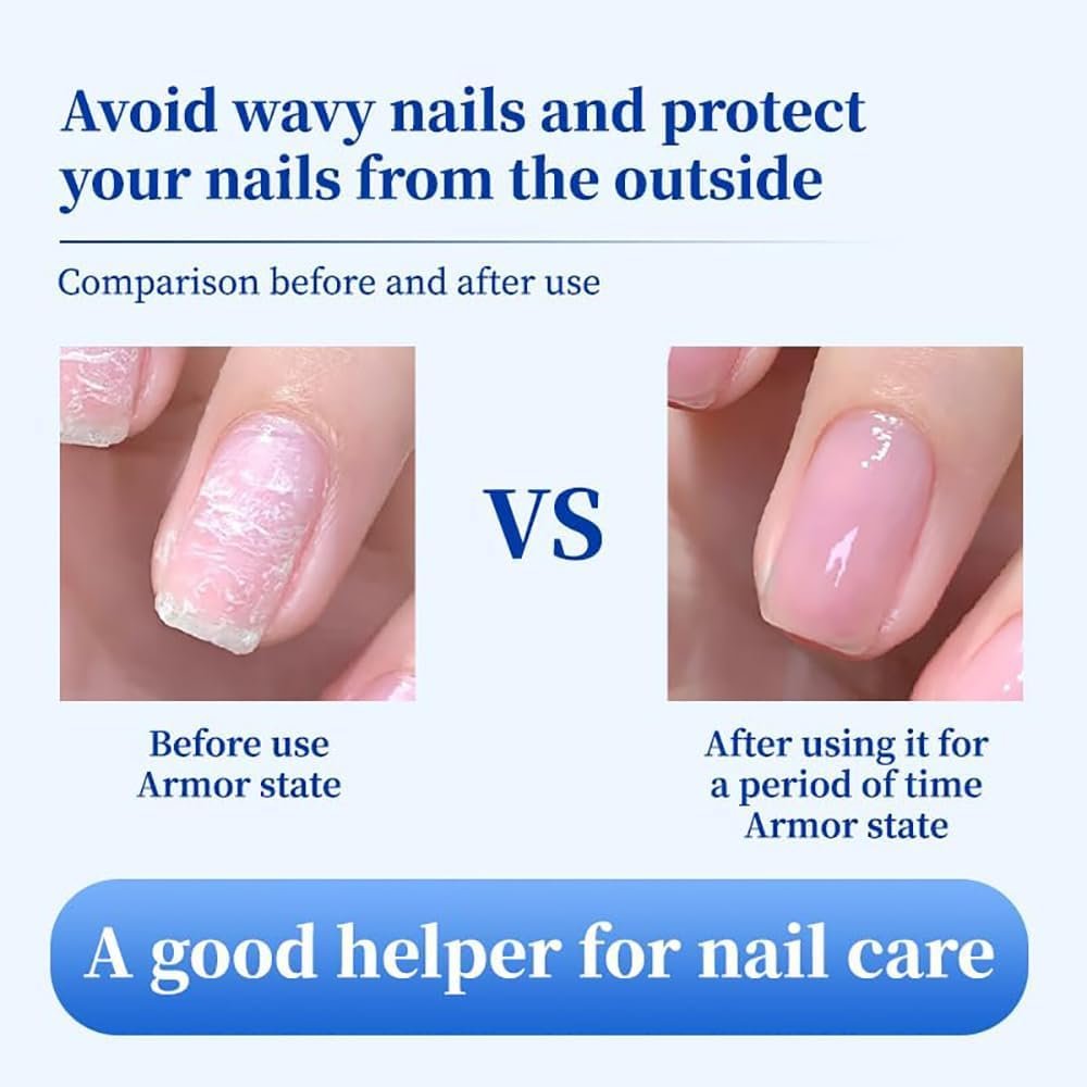 Beambalm Nail Hardener with Hyaluronic Acid – Gentle & Effective Natural Nail Repair, Repairs Cracked Cuticles, Anti-Fracture Natural Luster, Calcium-Infused Fast Absorbing Treatment (0.12 Fl Oz) - görsel 3