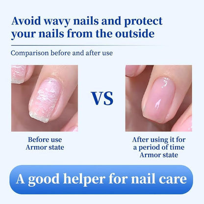 Beambalm Nail Hardener with Hyaluronic Acid – Gentle & Effective Natural Nail Repair, Repairs Cracked Cuticles, Anti-Fracture Natural Luster, Calcium-Infused Fast Absorbing Treatment (0.12 Fl Oz)
