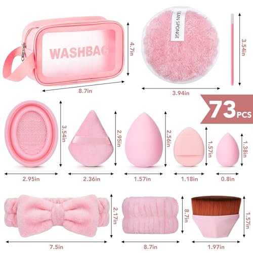 112-Piece Pink Makeup Brushes Set - Professional Makeup Kit with Case, Eye and Face Brushes & Tools for Beginners Avelisse