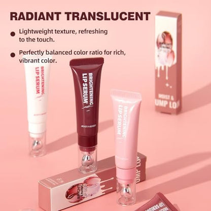 Bekoeen 4Pcs Tinted Lip Gloss Set - Hydrating Lip Plumper with High Shine Glass Finish, Long-Lasting Moisturizing Jelly Lipstick for Women