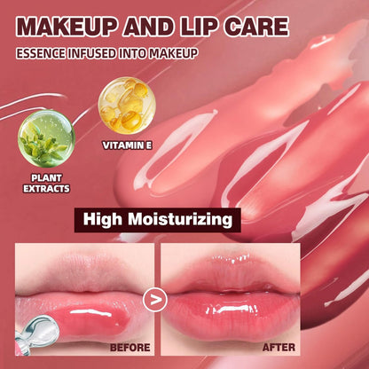 Bekoeen 4Pcs Tinted Lip Gloss Set - Hydrating Lip Plumper with High Shine Glass Finish, Long-Lasting Moisturizing Jelly Lipstick for Women