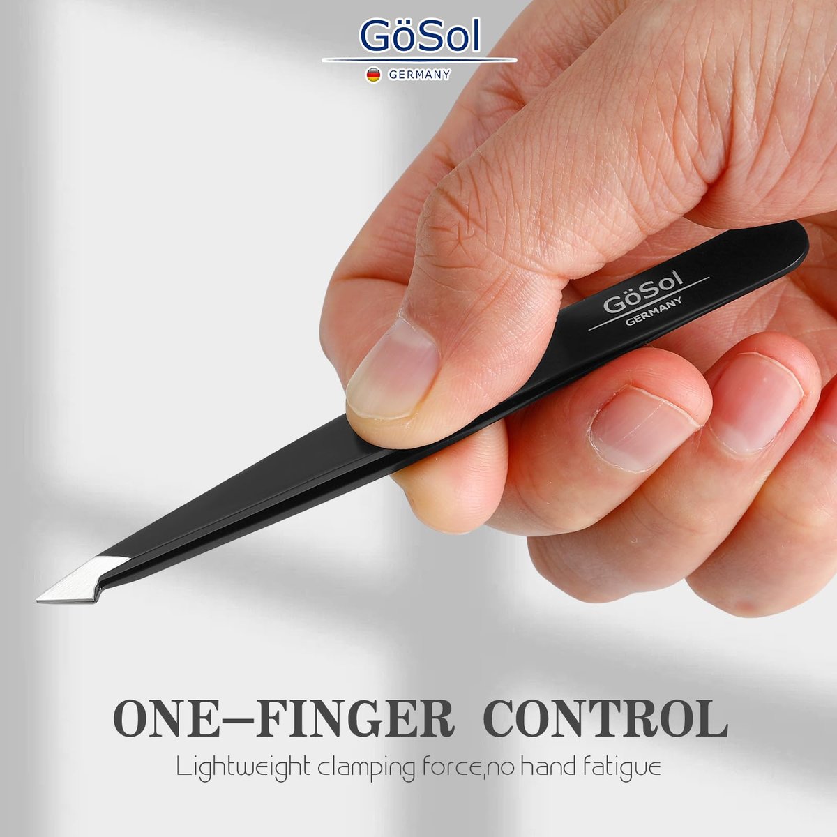 4-Piece Professional Stainless Steel Tweezers Set - Slant, Pointed & Flat Tips for Eyebrow & Facial Hair Removal - görsel 9