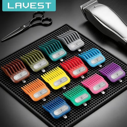 LAVEST Clipper Guards Set Compatible with Andis & Oster – #0 to #8 (1/16" to 1") – Multicolor Avelisse