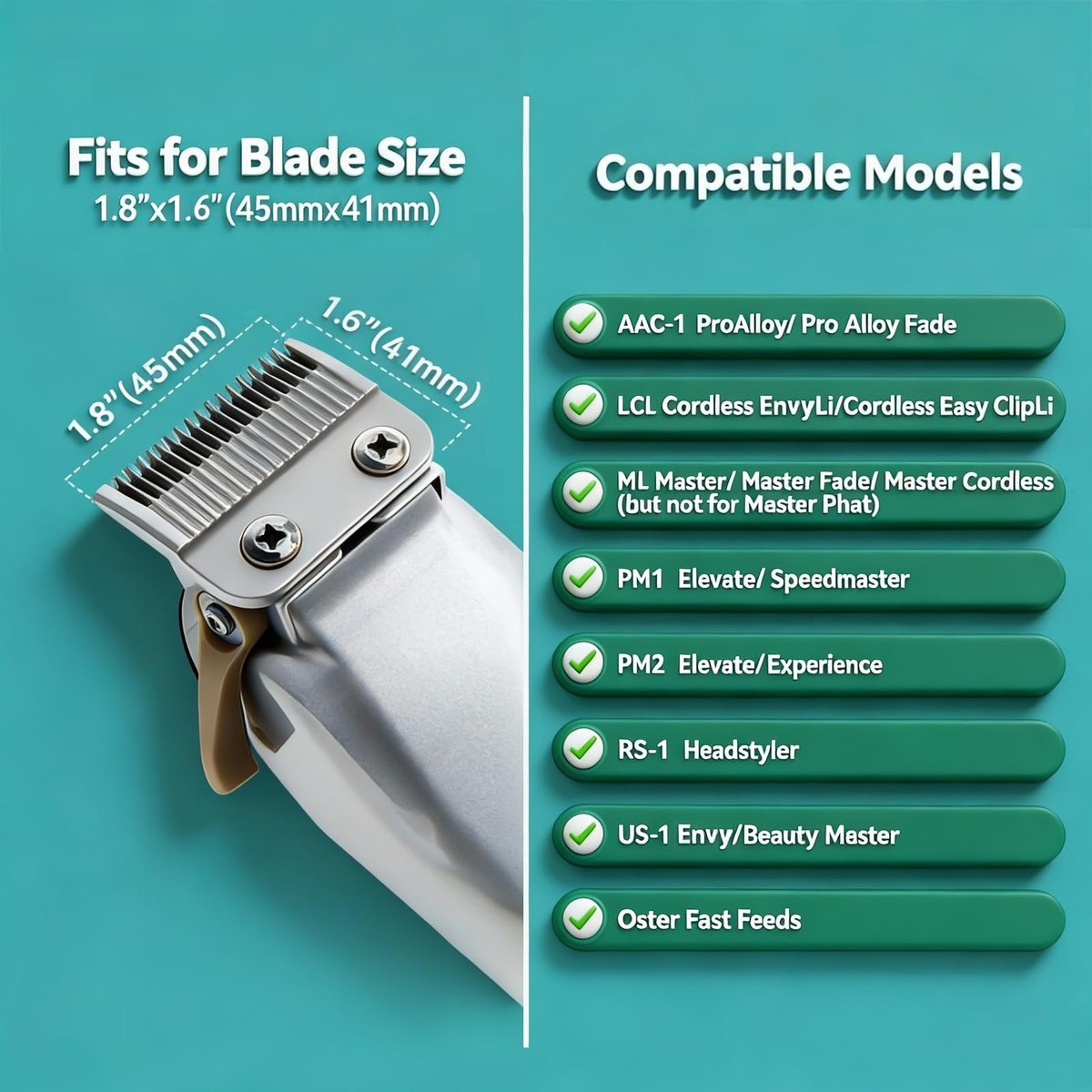 LAVEST Clipper Guards Set Compatible with Andis & Oster – #0 to #8 (1/16" to 1") – Multicolor Avelisse