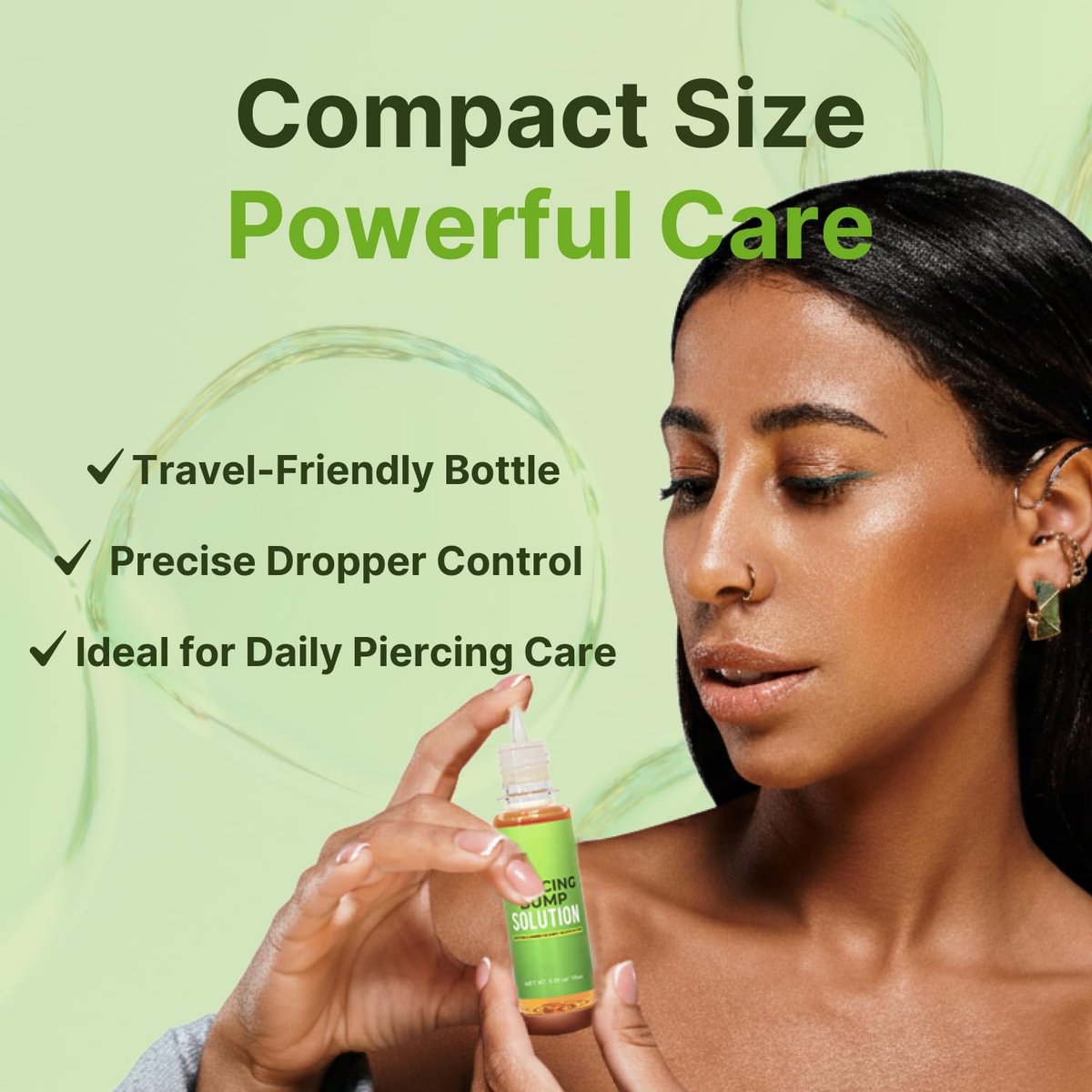 Tobcharm Piercing Bump Solution – Soothes Keloid Bumps, Reduces Redness & Irritation, Promotes Healing – 15ml (0.5 Fl Oz) - görsel 7