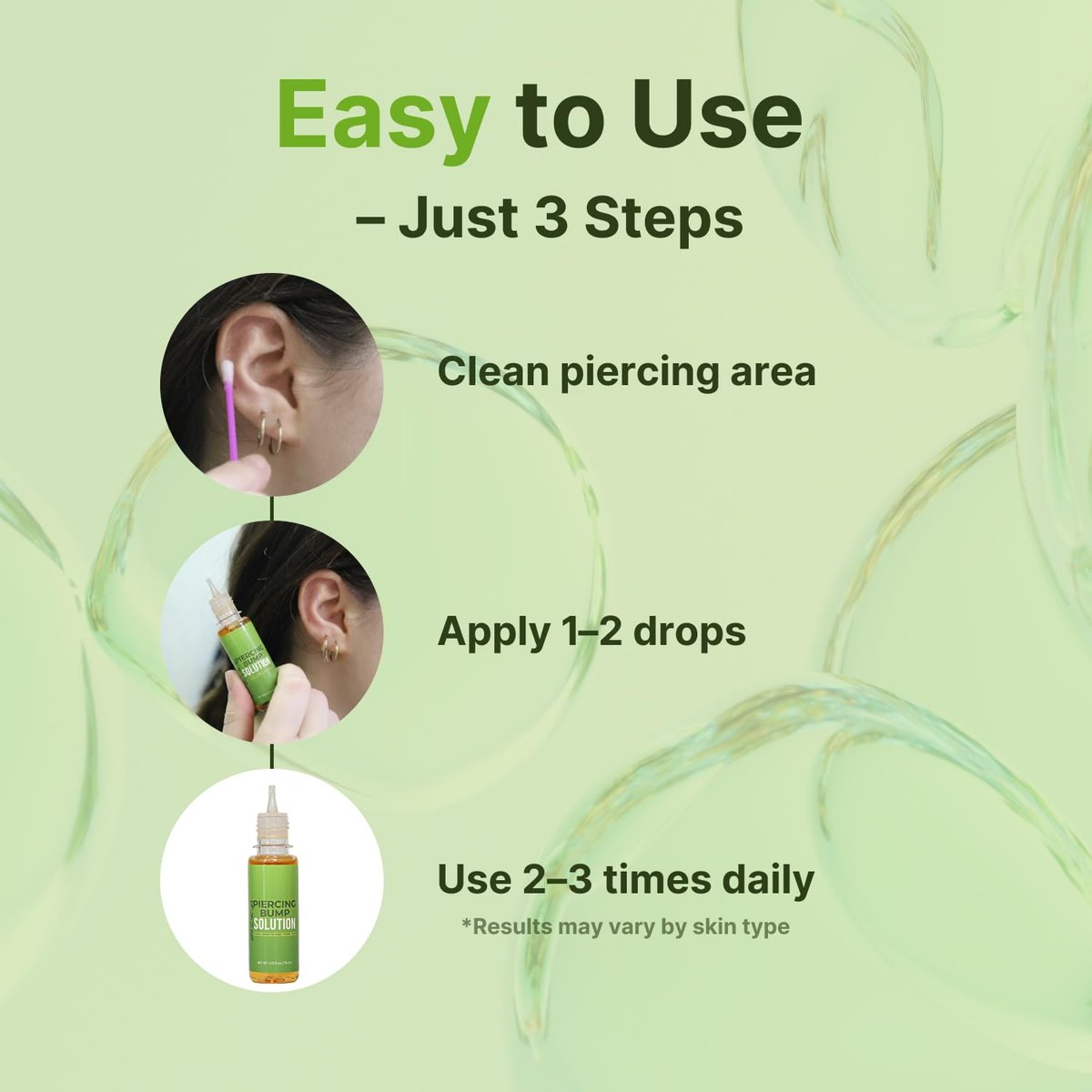 Tobcharm Piercing Bump Solution – Soothes Keloid Bumps, Reduces Redness & Irritation, Promotes Healing – 15ml (0.5 Fl Oz) - görsel 3