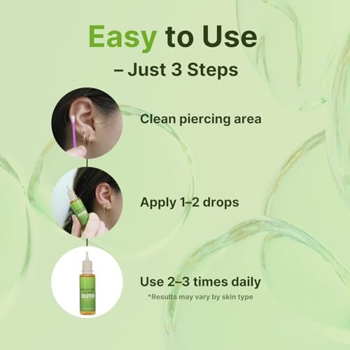 Tobcharm Piercing Bump Solution – Soothes Keloid Bumps, Reduces Redness & Irritation, Promotes Healing – 15ml (0.5 Fl Oz) - görsel 4