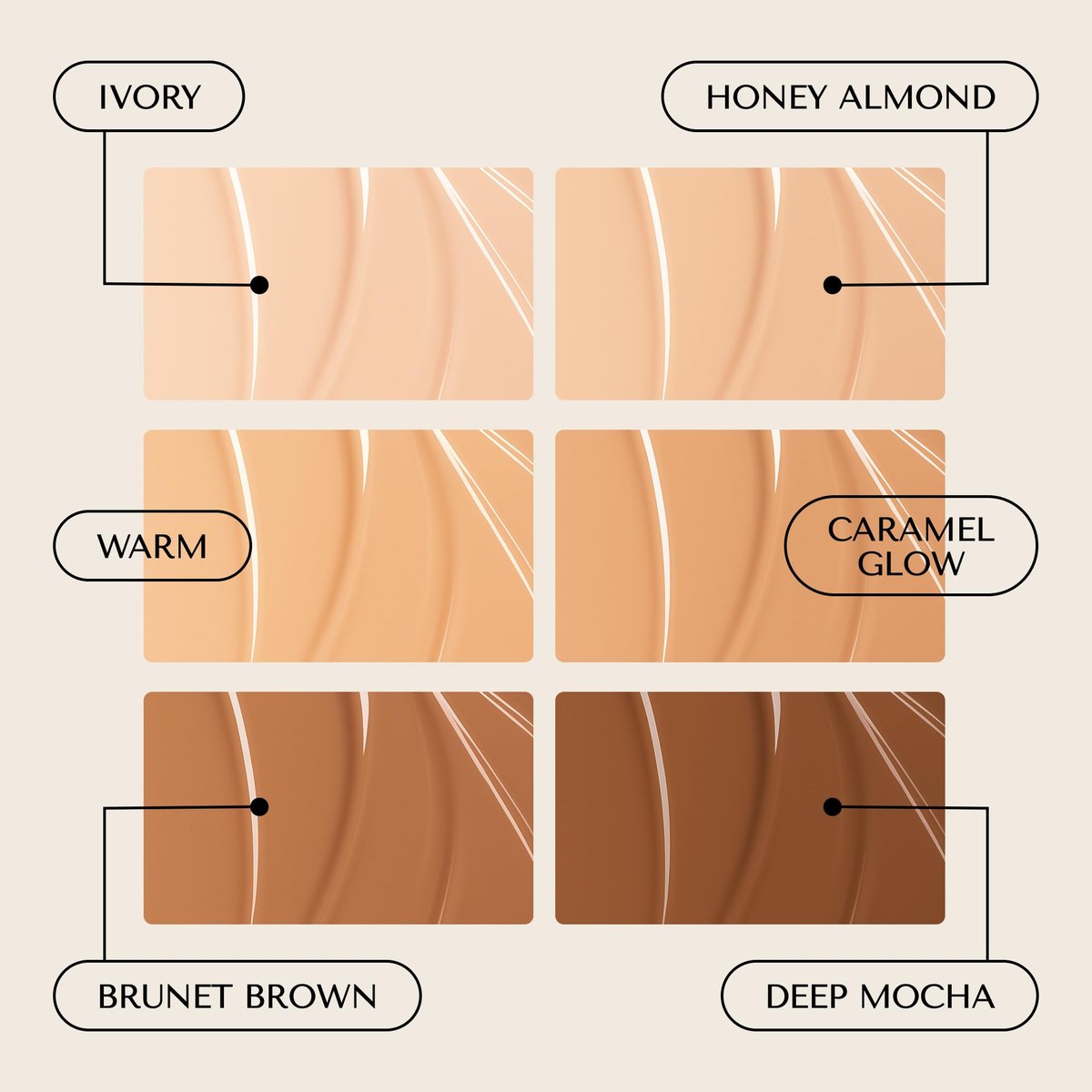 Hush Glow™ Foundation Cushion SPF 30 – Skincare-Infused Lightweight Foundation with Mushroom Applicator for Mature Skin, Hyaluronic Acid & Peptides, Buildable Natural Coverage (Brunet Brown) Avelisse