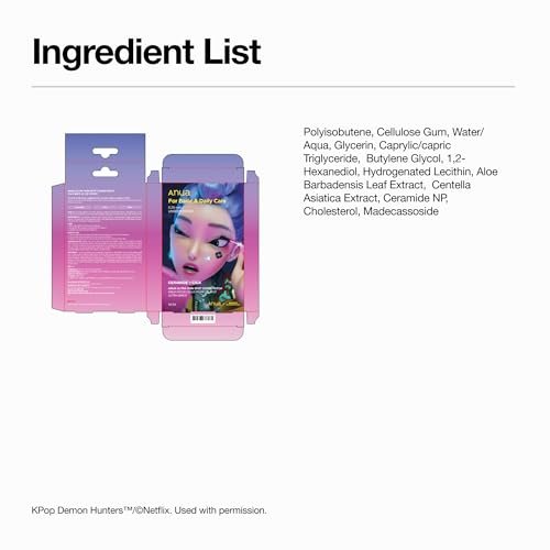 Anua Ultra-Thin Spot Cover Patch - Invisible Hydrocolloid Acne Patch with Centella for Sensitive Skin, Cute Pimple Patches, Korean Skincare, 55 Count Avelisse