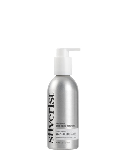 Silverist Holistic Benefits Leave-In Hair Serum - Heat Protection, Volume & Hydration for Gray Hair & Scalp Care, Silicone-Free with Niacinamide & Hyaluronic Acid, 5.55 fl. oz Avelisse