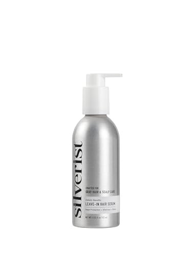 Silverist Holistic Benefits Leave-In Hair Serum - Heat Protection, Volume & Hydration for Gray Hair & Scalp Care, Silicone-Free with Niacinamide & Hyaluronic Acid, 5.55 fl. oz Avelisse