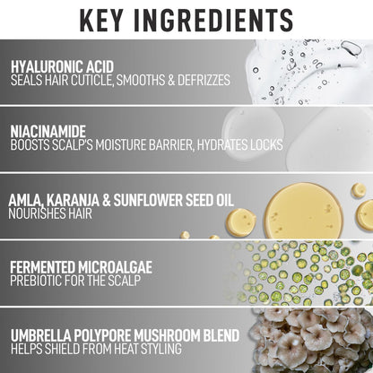 Silverist Holistic Benefits Leave-In Hair Serum - Heat Protection, Volume & Hydration for Gray Hair & Scalp Care, Silicone-Free with Niacinamide & Hyaluronic Acid, 5.55 fl. oz Avelisse