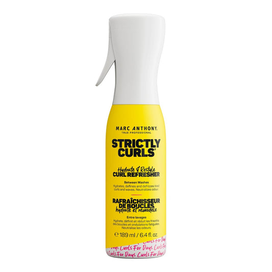 Marc Anthony Strictly Curls Curl Refresher Spray - Lightweight Anti-Frizz Hydrating Spray for Soft, Bouncy, Defined Curls & Waves - Sulfate-Free, 6.4 Fl Oz