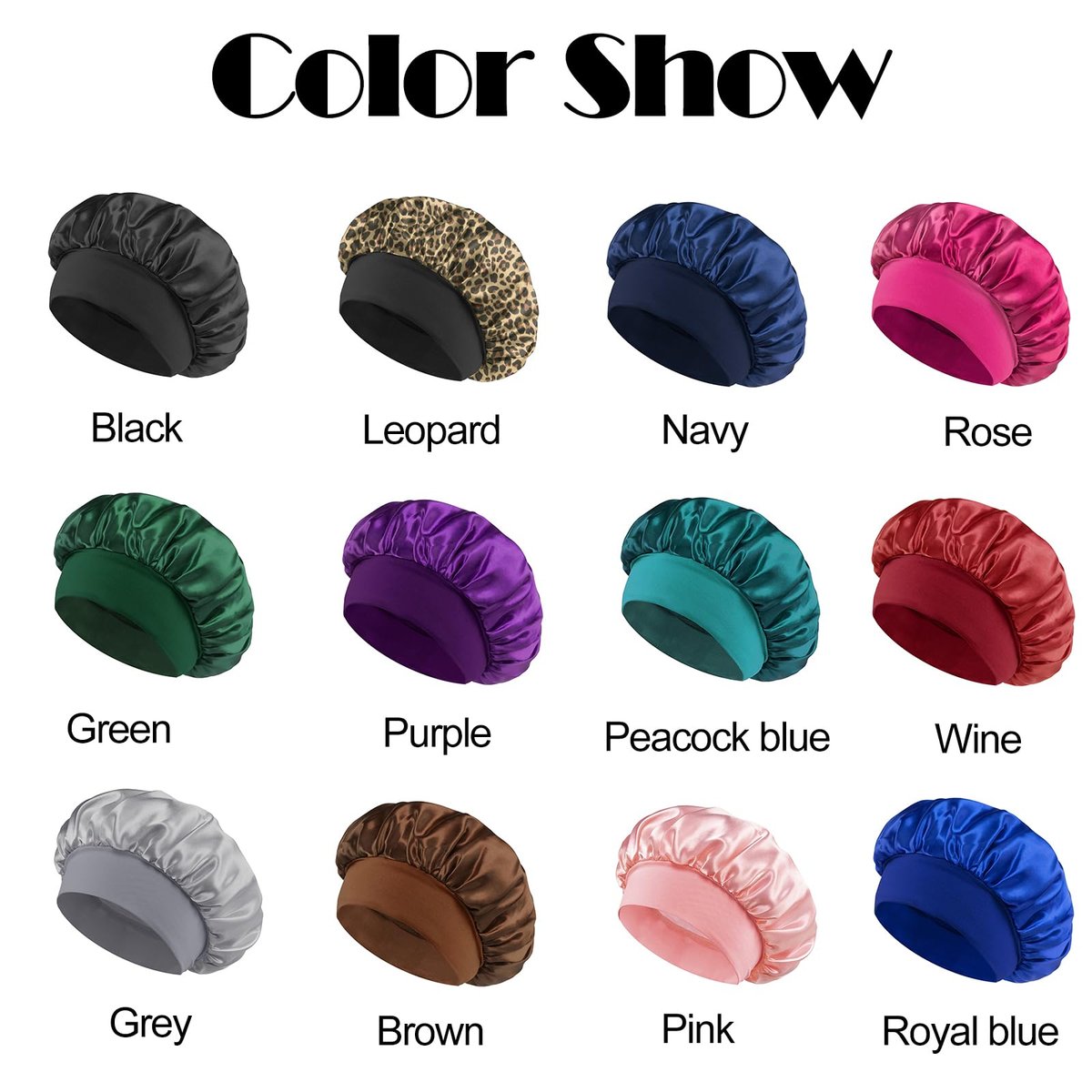 2-Pack Custom Silk Bonnet with Name for Women – Personalized Satin Hair Wrap for Sleeping, Curly, Braid & Black Hair - görsel 15