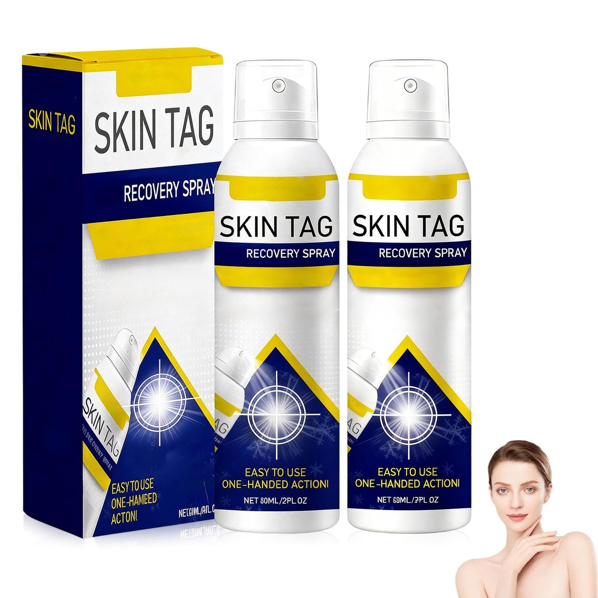 huatinent 2PCS Chill Bump Renewal Spray – Advanced Salicylic Acid Body Spray 2%, Natural Skin Spray 60ml, for All Skin Types - görsel 1