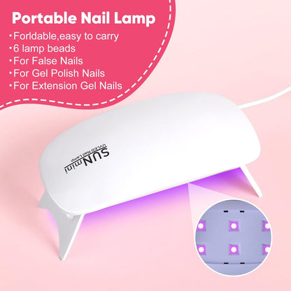 Short Almond & Short Square Gel Nail Tips Kit - 240Pcs Pre-Etched Clear Fake Nails in 12 Sizes with 5-in-1 Gel Glue, Nail Glue Remover, UV LED Lamp and Nail Stand - Gifts for Women Girls