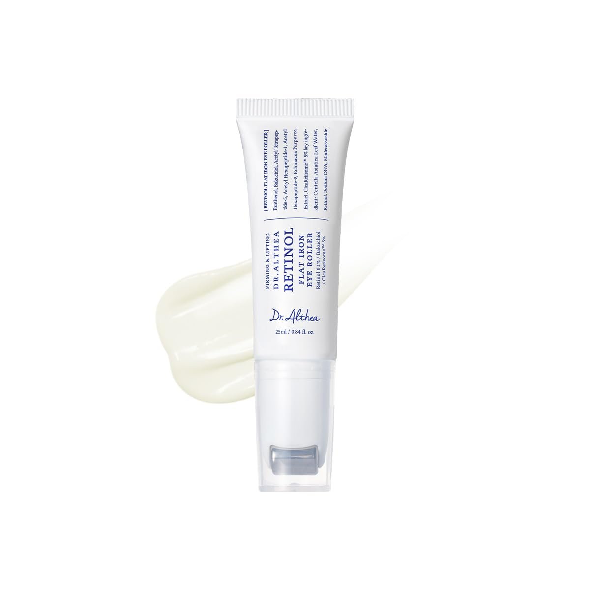 Dr.Althea Retinol Flat Iron Eye Roller | Face Lift Serum with Gua Sha Roller | Antiaging Care with Madecassoside & Centella & Hyaluronic Acid | Vegan Korean Skincare, 0.84 fl oz Avelisse