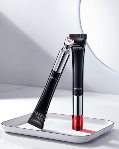 AMIRO 2-in-1 Red Light Eye Cream with Built-In Microcurrent Massager, PDRN Peptide Under Eye Treatment for Puffy, Tired-Looking Eyes, Hydrated & Firmer-Looking Skin, 1.06 oz Avelisse