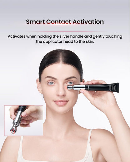 AMIRO 2-in-1 Red Light Eye Cream with Built-In Microcurrent Massager, PDRN Peptide Under Eye Treatment for Puffy, Tired-Looking Eyes, Hydrated & Firmer-Looking Skin, 1.06 oz Avelisse