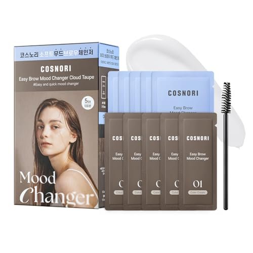 COSNORI Easy Brow Mood Changer Cloud Taupe – At-Home Brow Tinting Kit for Natural-Looking Soft Ash Brown Brows (5 Applications) Avelisse