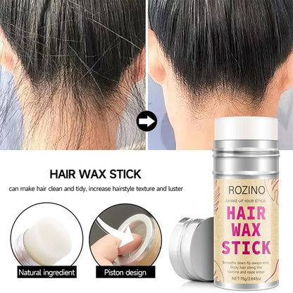 Hair Wax Stick for Flyaways Control & Styling Pomade, 2-Pack Non-Greasy Slick Stick for Women, Kids & Men – Tame Frizz, Sleek Ponytails & Buns, Nourishing Travel-Friendly Hair Wax