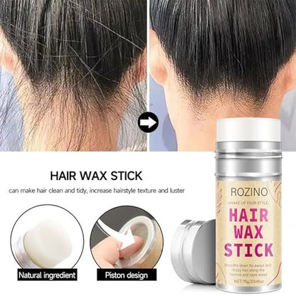Hair Wax Stick for Flyaways Control & Styling Pomade, 2-Pack Non-Greasy Slick Stick for Women, Kids & Men – Tame Frizz, Sleek Ponytails & Buns, Nourishing Travel-Friendly Hair Wax