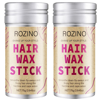 Hair Wax Stick for Flyaways Control & Styling Pomade, 2-Pack Non-Greasy Slick Stick for Women, Kids & Men – Tame Frizz, Sleek Ponytails & Buns, Nourishing Travel-Friendly Hair Wax
