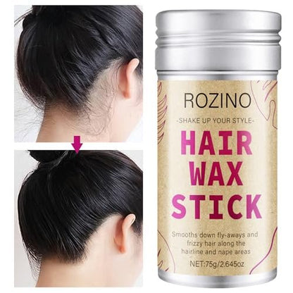 Hair Wax Stick for Flyaways Control & Styling Pomade, 2-Pack Non-Greasy Slick Stick for Women, Kids & Men – Tame Frizz, Sleek Ponytails & Buns, Nourishing Travel-Friendly Hair Wax