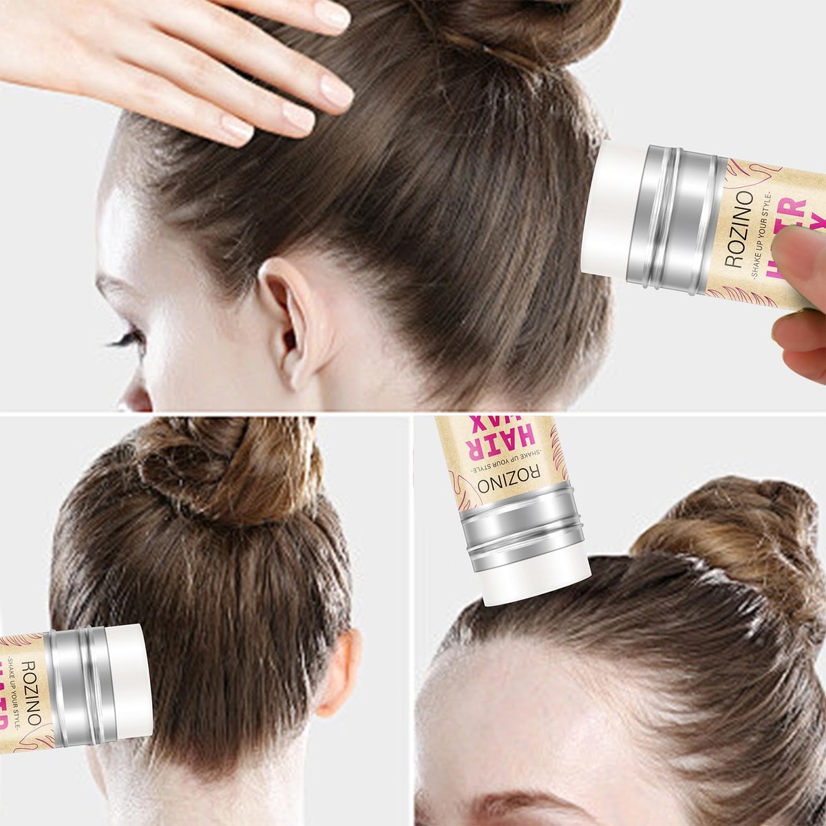 Hair Wax Stick for Flyaways Control & Styling Pomade, 2-Pack Non-Greasy Slick Stick for Women, Kids & Men – Tame Frizz, Sleek Ponytails & Buns, Nourishing Travel-Friendly Hair Wax - görsel 11